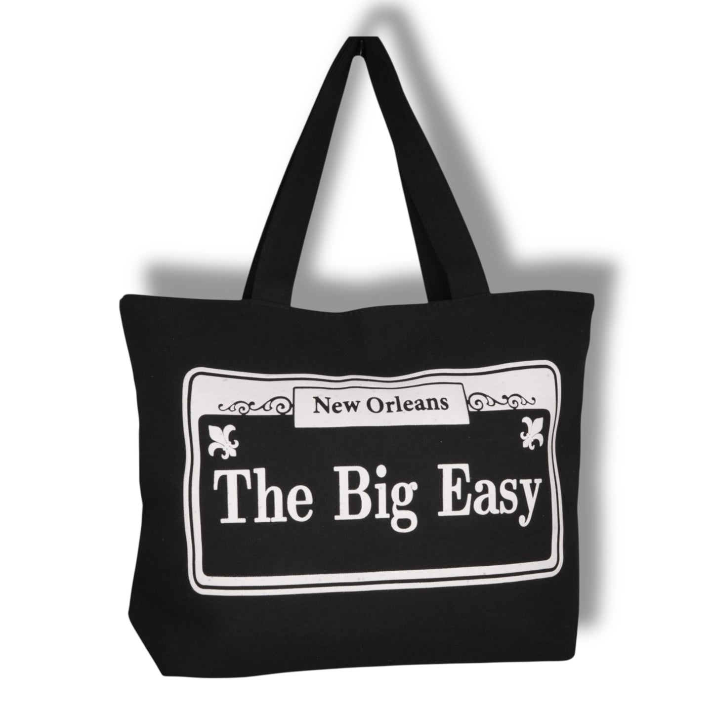 The Big Easy Street Sign Canvas Tote Bag - local art, vibrant - Keychains - New Orleans Souvenir
