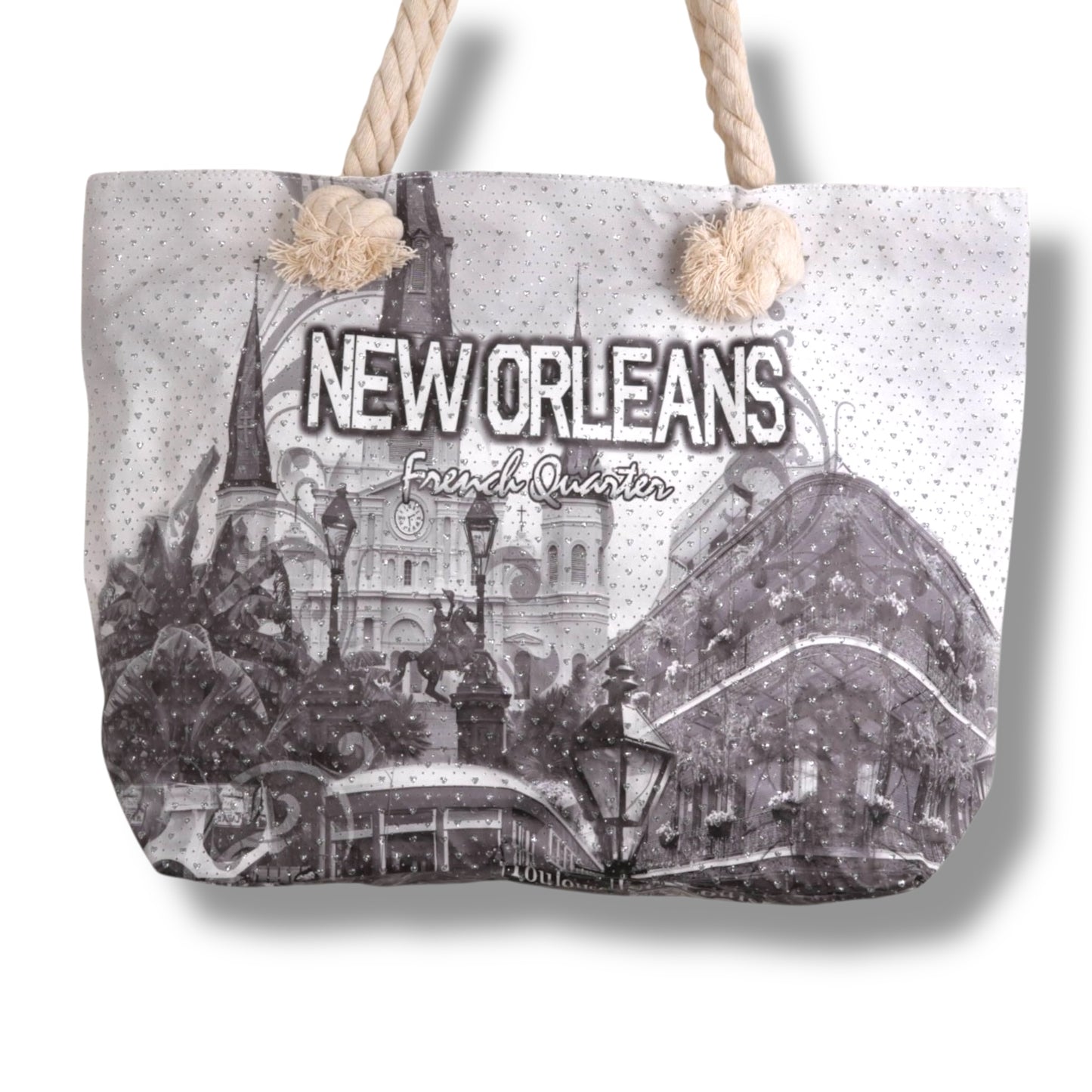 Saint Louis Cathedral Tote Bag - vibrant, colorful - Tote Bags - New Orleans Souvenir