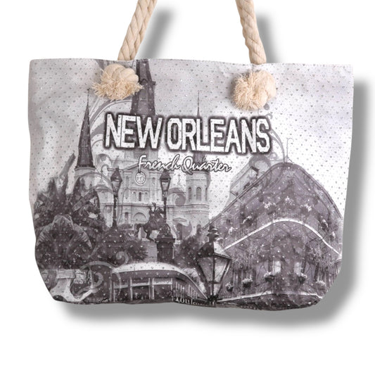 Saint Louis Cathedral Tote Bag - vibrant, colorful - Tote Bags - New Orleans Souvenir