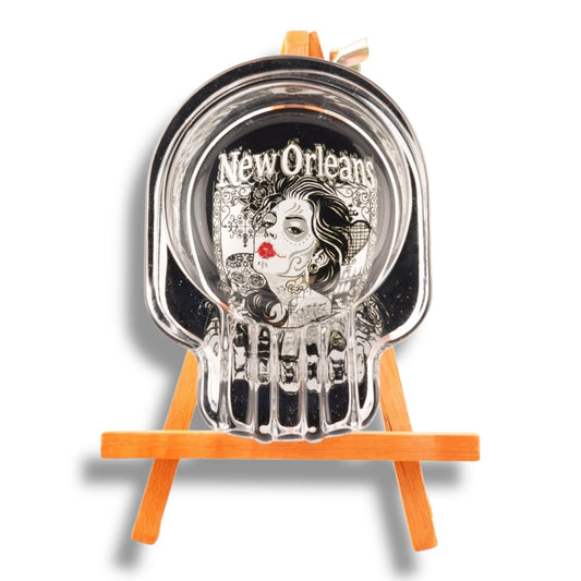 Voodoo Lady Skull Ashtray - Ashtrays - New Orleans Souvenir