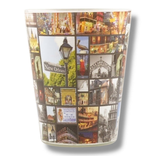 New Orleans Postcard Short Shot Glass - durable - Shot Glasses