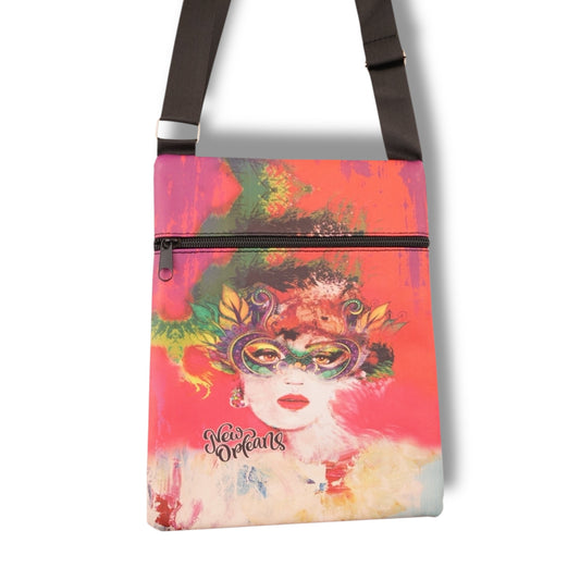 Mardi Gras Face Travel Bag - Tote Bags - New Orleans Souvenir
