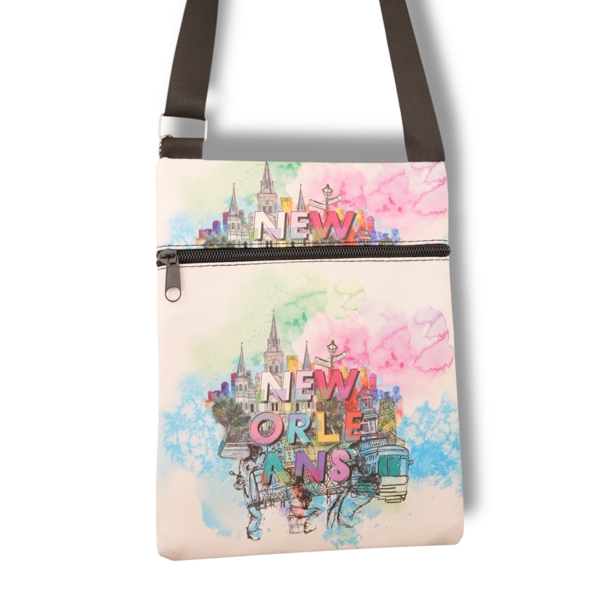 New Orleans Fun Colors Travel Bag - Tote Bags
