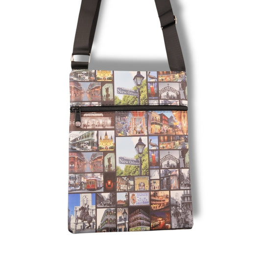 New Orleans Postcard Travel Bag - local art - Tote Bags