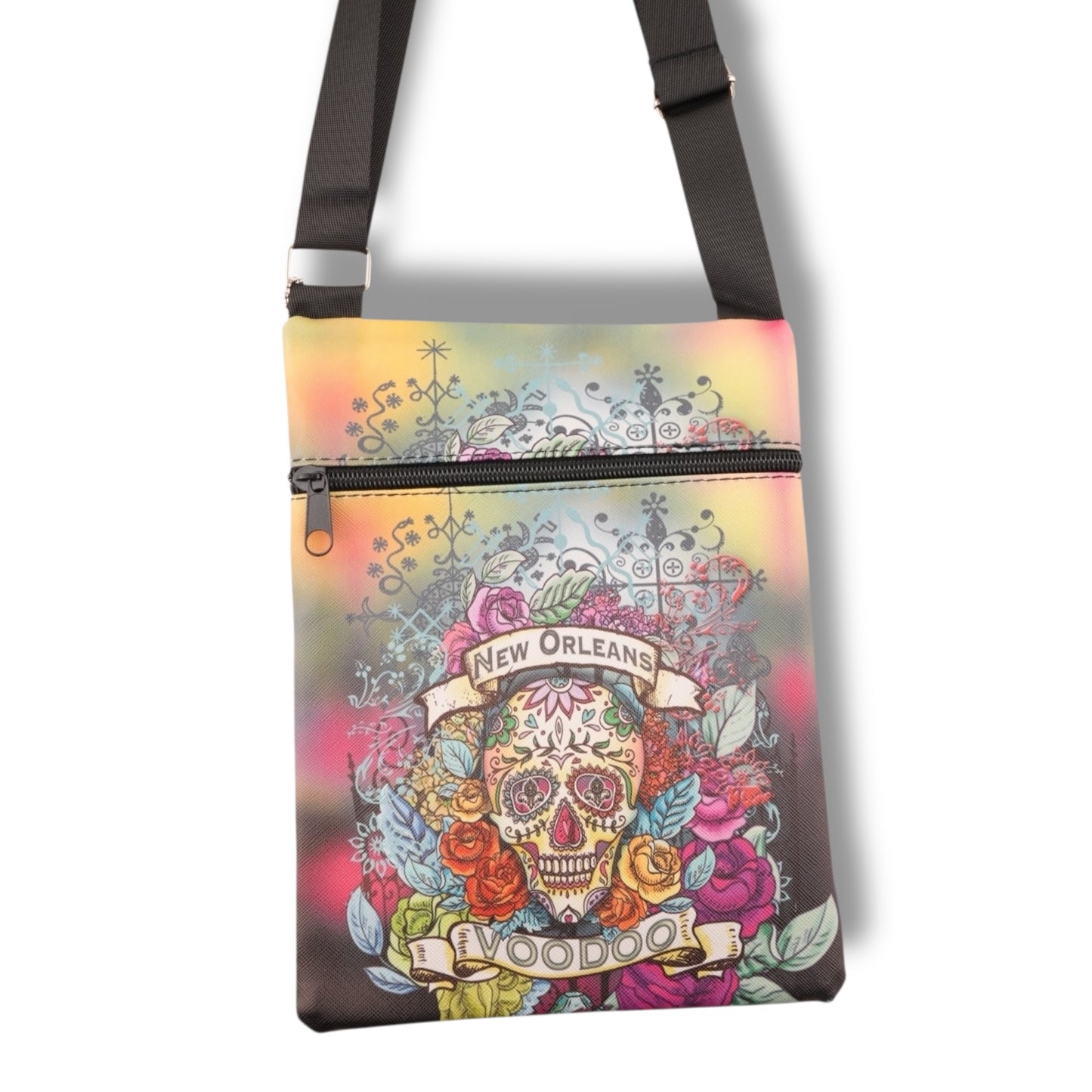 Green Voodoo Skeleton Travel Bag - Tote Bags - New Orleans Souvenir