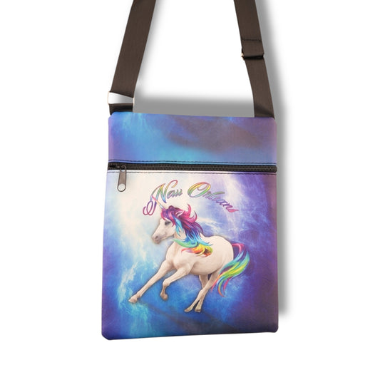 New Orleans Unicorn Travel Bag - local art - Tote Bags
