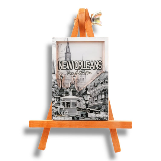Saint Louis Cathedral Wooden Magnet - local art, vibrant - Refrigerator Magnets - New Orleans Souvenir