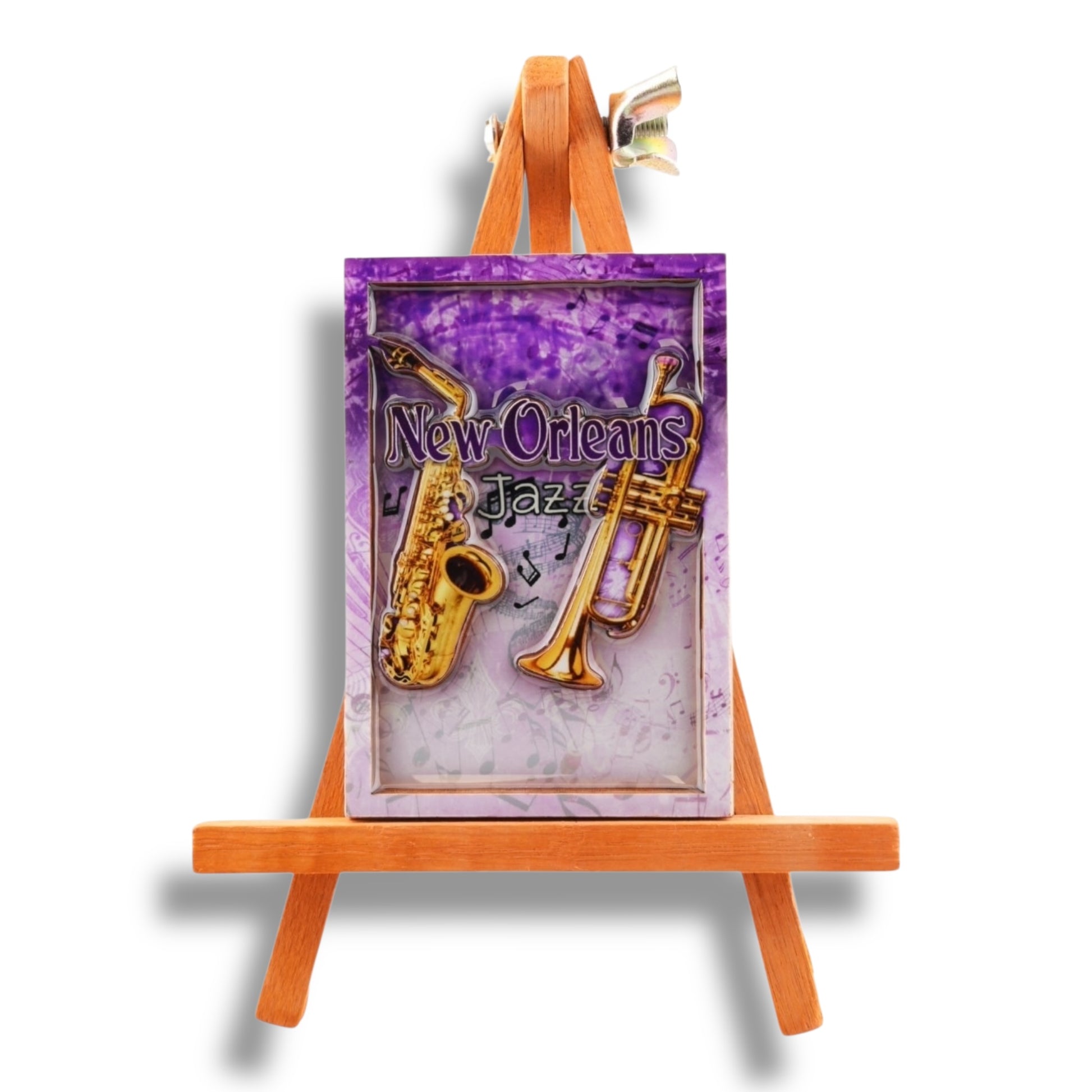 New Orleans Jazz Wooden Magnet - local art - Refrigerator Magnets