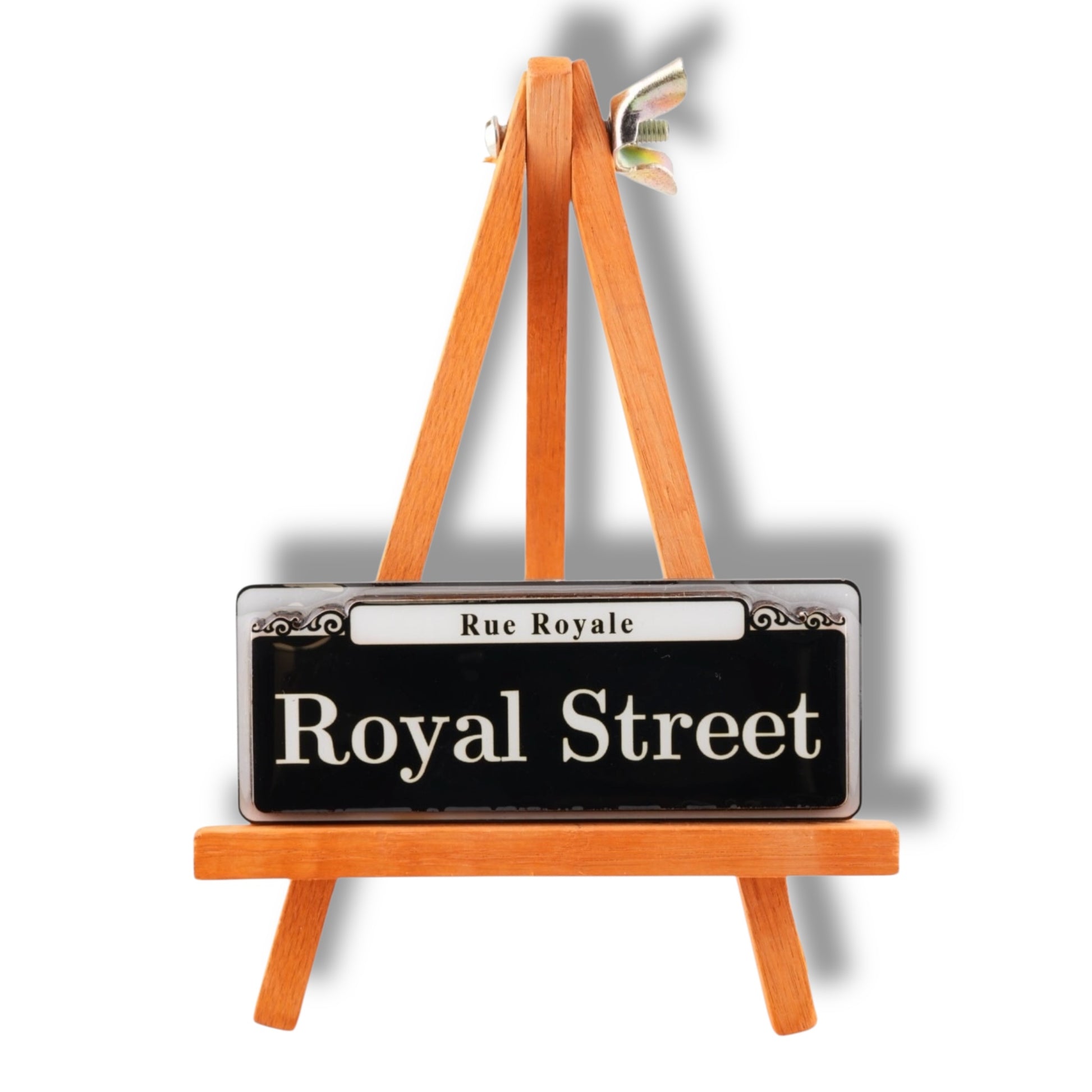 Royal Street Wooden Street Sign Magnet - local art - Refrigerator Magnets - New Orleans Souvenir