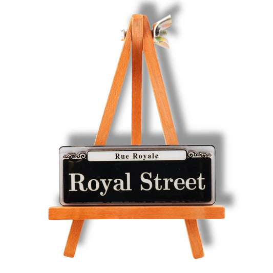 Royal Street Wooden Street Sign Magnet - local art - Refrigerator Magnets - New Orleans Souvenir