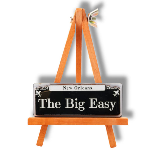 The Big Easy Wooden Street Sign Magnet - Refrigerator Magnets - New Orleans Souvenir