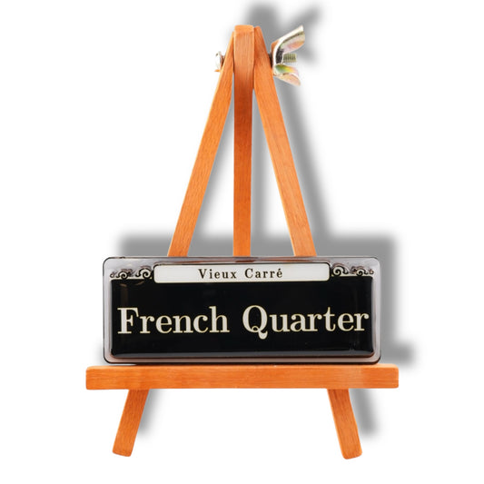 French Quarter Wooden Street Sign Magnet - local art - Refrigerator Magnets - New Orleans Souvenir
