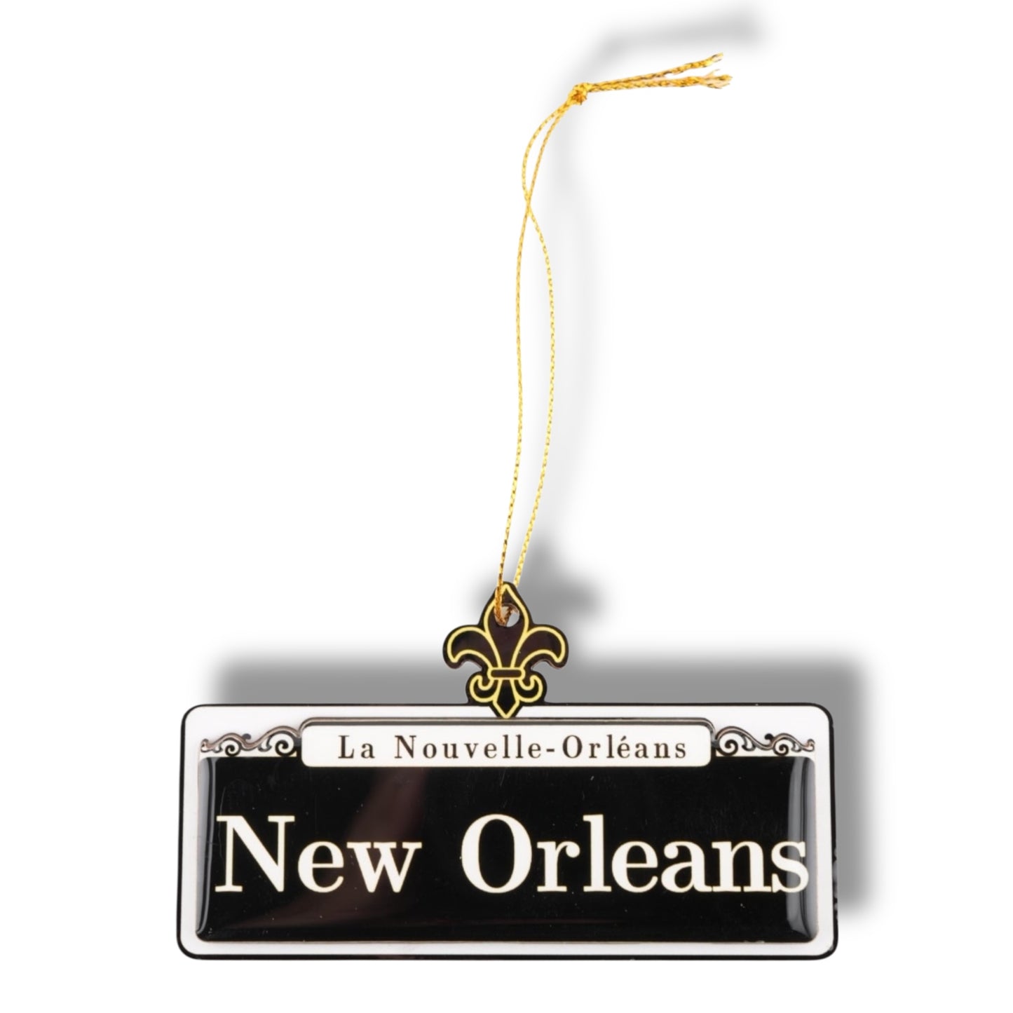 New Orleans Wooden Street Sign Ornament - local art - Holiday Ornaments