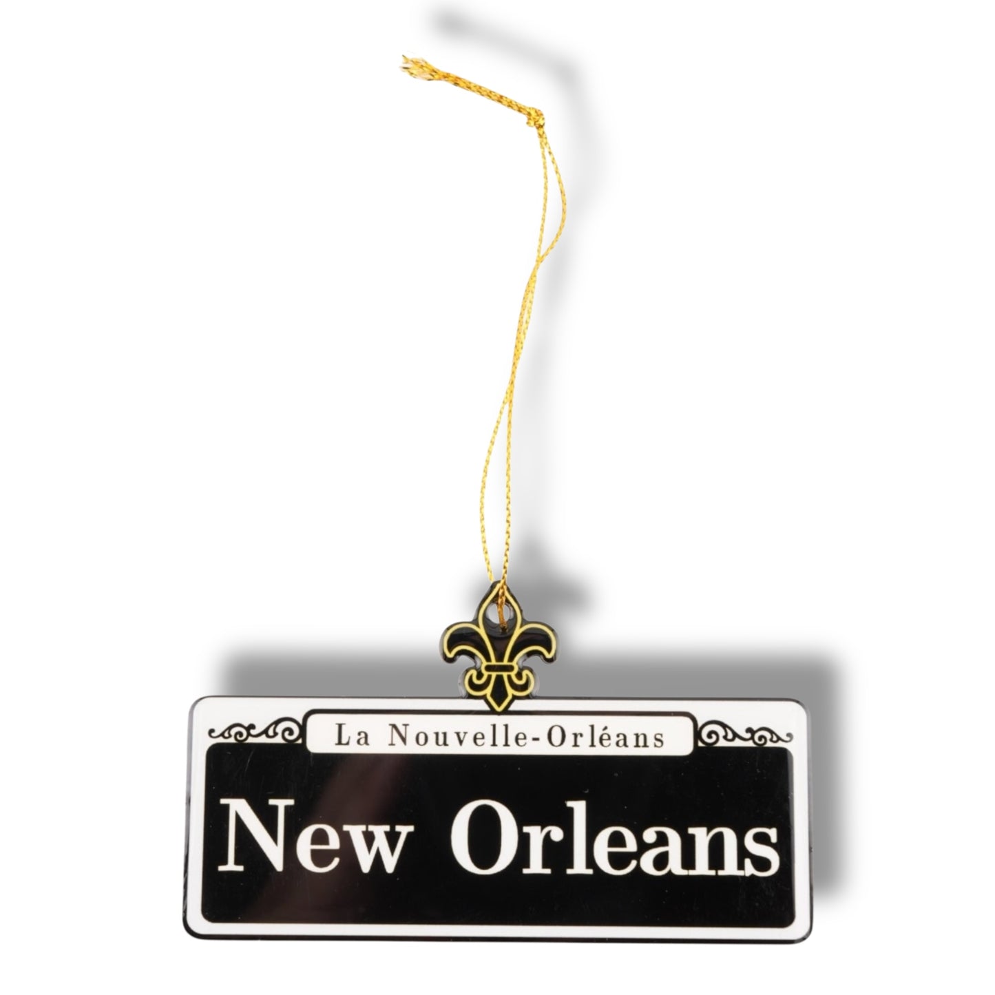 New Orleans Wooden Street Sign Ornament - local art - Holiday Ornaments - BACK