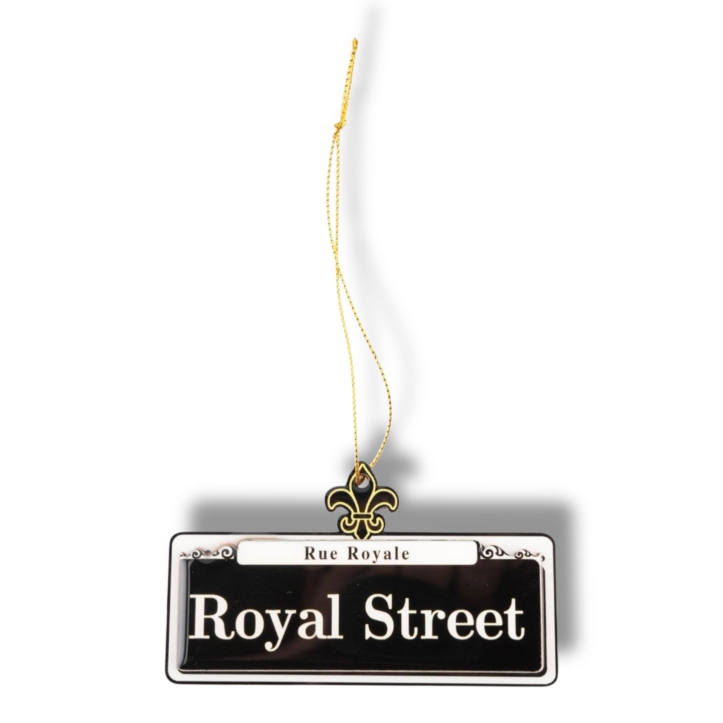 Royal Street Wooden Street Sign Ornament - local art, durable - Holiday Ornaments - New Orleans Souvenir