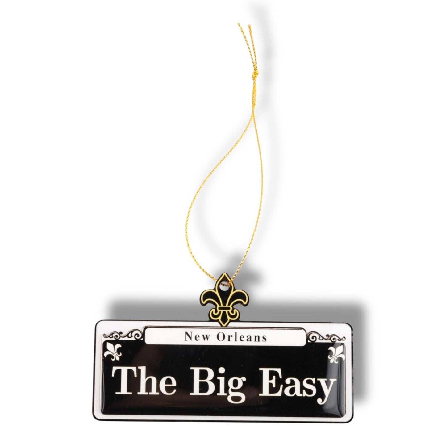 The Big Easy Wooden Street Sign Ornament - Holiday Ornaments - New Orleans Souvenir