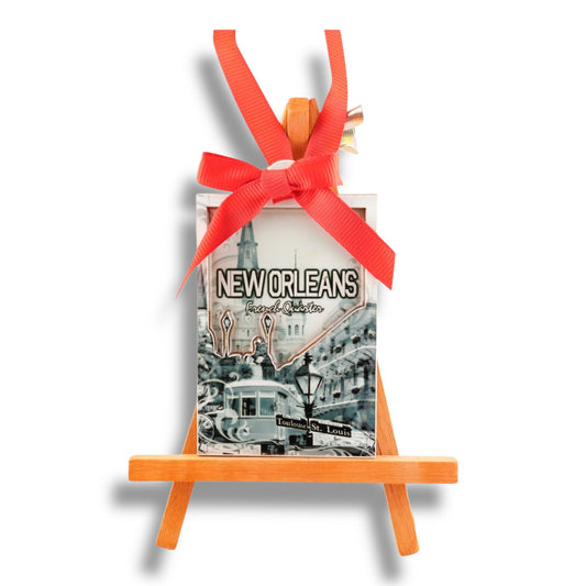 Saint Louis Cathedral Wooden Ornament - local art - Holiday Ornaments - New Orleans Souvenir