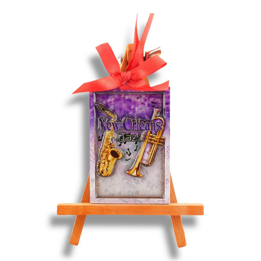 New Orleans Jazz Wooden Ornament - Holiday Ornaments