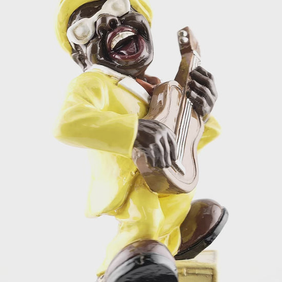 New Orleans Jazz Guitar Player - local art - Statues, Figurines & Sculptures - Local Art - Colorful - Creative - Video