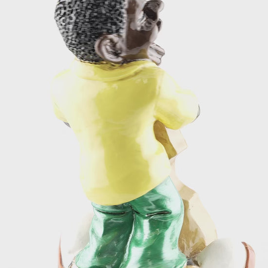 New Orleans Jazz Bass Player - local art - Statues, Figurines & Sculptures - Locally Designed - Local Art - Colorful - Video