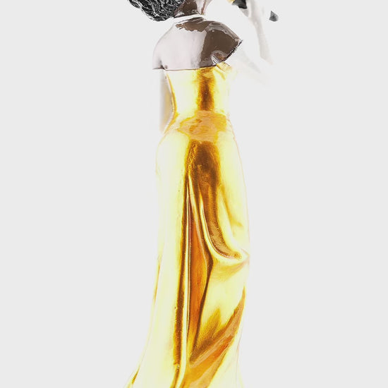 New Orleans Jazz Female Singer With Wooden Base - local art, vibrant - Statues, Figurines & Sculptures - Local Art - Locally Designed - Video