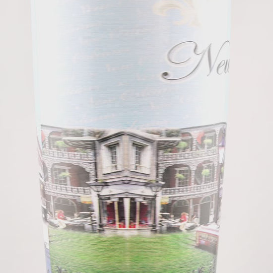 New Orleans Cityscape Stainless Steel Flask - Flasks - Colorful - Vibrant - Locally Designed - Video
