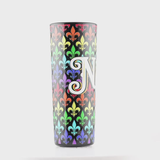NOLA Rainbow Tall Shot Glass - local art, vibrant - Shot Glasses - New Orleans Souvenir - Video