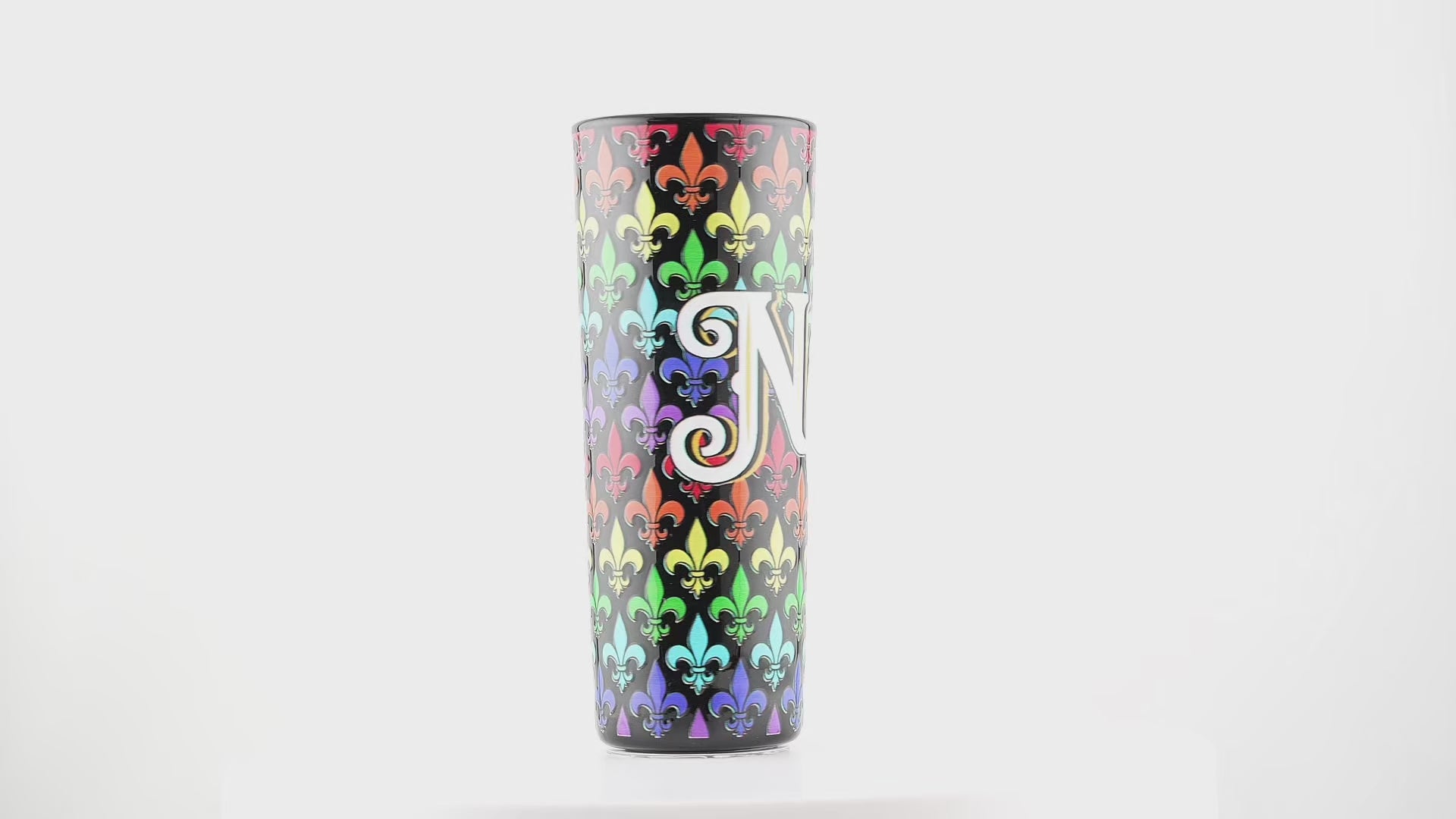 NOLA Rainbow Tall Shot Glass - local art, vibrant - Shot Glasses - New Orleans Souvenir - Video