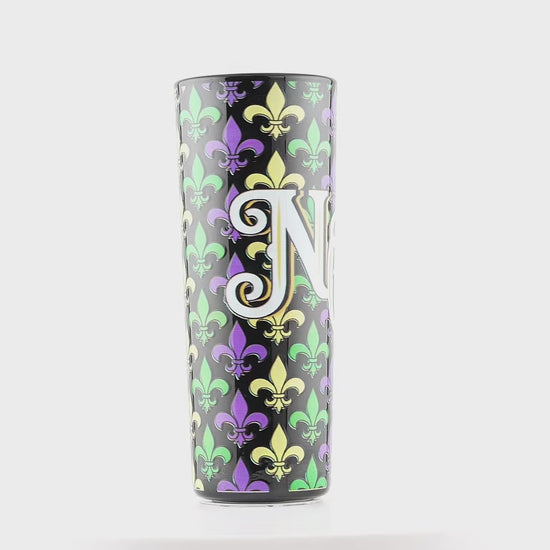 NOLA Mardi Gras Tall Shot Glass - Shot Glasses - New Orleans Souvenir - Local Art - Colorful - Vibrant - Video