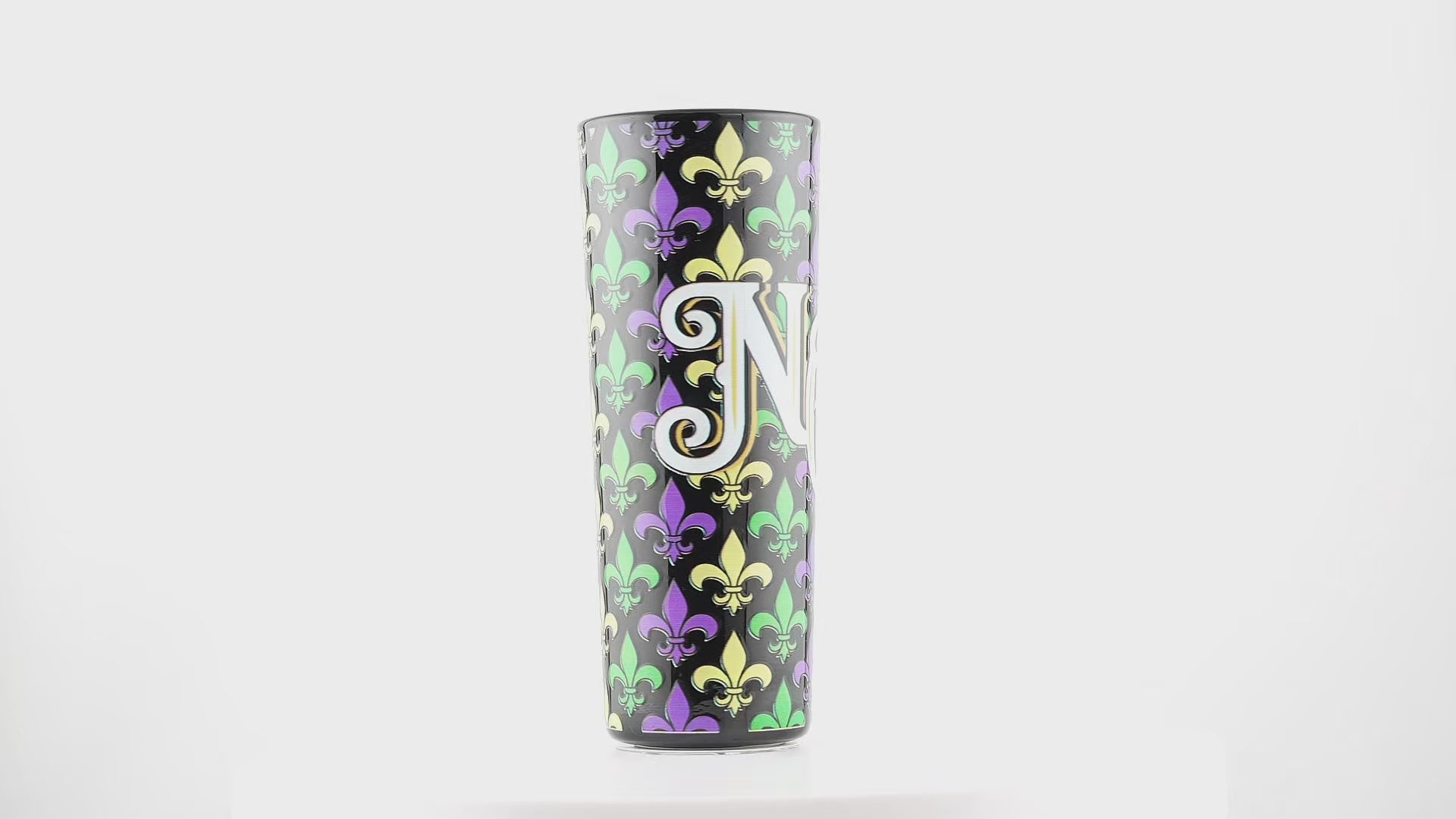 NOLA Mardi Gras Tall Shot Glass - Shot Glasses - New Orleans Souvenir - Local Art - Colorful - Vibrant - Video