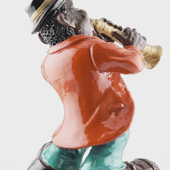New Orleans Jazz Clarinet Player - local art - Statues, Figurines & Sculptures - Colorful - New Orleans Designed - Video