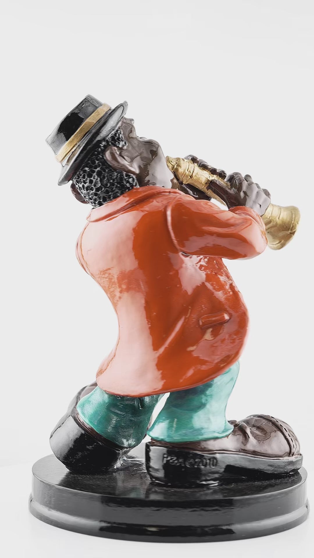New Orleans Jazz Clarinet Player - local art - Statues, Figurines & Sculptures - Colorful - New Orleans Designed - Video