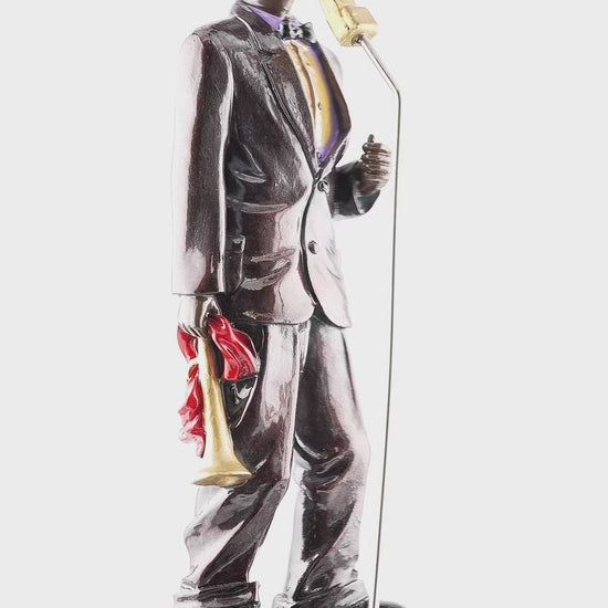 New Orleans Jazz Male Singer With Wooden Base - Statues, Figurines & Sculptures - Locally Designed - Local Art - Video