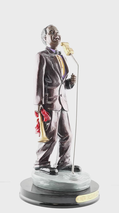 New Orleans Jazz Male Singer With Wooden Base - Statues, Figurines & Sculptures - Locally Designed - Local Art - Video